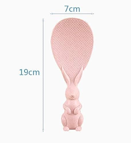 Rabbit Standing Non-Stick Rice Spoon,Vertical Kitchen Serving Spoon
